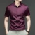 Mens Business Casual Shirt Short Sleeve Ice Silk Fabric Premium Quality WrinkleResistant for Daily Life