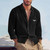 Men's Spring and Autumn Linen Cardigan Long Sleeved Shirt Casual Loose Breathable Button Top Suitable for Daily Leisure or Party