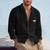 Men's Spring and Autumn Linen Cardigan Long Sleeved Shirt Casual Loose Breathable Button Top Suitable for Daily Leisure or Party