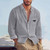 Men's Spring and Autumn Linen Cardigan Long Sleeved Shirt Casual Loose Breathable Button Top Suitable for Daily Leisure or Party