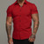 Muscle Men Fitness Sports Leisure Elastic Shirt Solid Lapel Button Business Streetwear Fashion Trend Summer New Short Sleeve Top