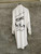 Original design with brush print design, mid-length collar shirt, long-sleeved simple shirt