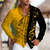 Men's Long Sleeves Shirt with Musical Instrument Symbol Pattern Printed Collar,Fashion Casual Cardigan, Street Casual Shirt