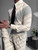 Vintage Turn-down Collar Button-up Men's Shirts Spring Autumn New Casual Long Sleeve Shirt For Mens Leisure Slim Cardigan Shirt