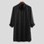 INCERUN Men's Long Sleeve Midi Men T-shirts New Fashion Muslim Clothing Solid Color Indian Kurta Teenager Kaftan 2024 Shirt 5XL