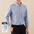 Men's 100% Cotton Striped Checkered Long Sleeve Oxford Shirt Front Patch Chest Pocket Button-down Plaid Versatile Casual Shirts