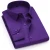 Plus Large Size 8XL 7XL 6XL 5XL 4XL Social Dress Shirts Mens Business Casual Long Sleeved Shirt Classic Striped Male Purple Blue