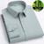 4XL Bamboo Fiber Blue Work White Shirt for Man Long Sleeve Office Business Anti-wrinkle Non-iron Men Shirts Long Sleeve Casual