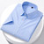 Half Sleeved Shirt For Men 100% Pure Cotton Stripe Oxford Short Sleeved Men's Shirt With Pocket Solid Color Plus Size For Summer