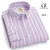 New in shirt over 9xl 100%cotton long-sleeve shirts for men slim fit casual plain shirt soft striped thin korean popular clothes