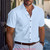 Men's Casual Business Short-Sleeved Shirt Hawaii Men's Party Fashionable Short-Sleeved Solid Color Button-Up Shirt XS-5XL