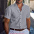 Men's Casual Business Short-Sleeved Shirt Hawaii Men's Party Fashionable Short-Sleeved Solid Color Button-Up Shirt XS-5XL