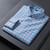 New in Shirt 100%Cotton Oxford Long Sleeve Shirts for Men Casual Plaid Tops Slim Fit Soft Designer Striped Clothes