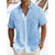 Colorful Stripes Pattern Hawaiian Shirt For Men Color Block 3D Printed Short Sleeve Tops Casual Lapel Aloha Shirts Loose Blouses