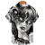 2023 Hawaiian Shirt 3d Anime Horror Print Short Sleeve Men's Shirt Cool Top Camicias Vintage Print Unisex Shirts 5xl