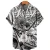 2023 Hawaiian Shirt 3d Anime Horror Print Short Sleeve Men's Shirt Cool Top Camicias Vintage Print Unisex Shirts 5xl