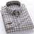 100% Cotton Men's Trendy Plaid Shirt With Chest Pocket, Casual Lapel Button Up Long Sleeve Thick Shirt For Autumn Winter Outdoor