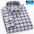 100%cotton sanding ovre size shirts for men slim fit formal plain shirt soft plaid tops casual hight qulity business clothes