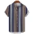 Hawaiian Shirt Harajuku Stripe Print Loose Fashion Casual Short Sleeve Men's Button Aloha Beach Summer Shirts For Men Clothing