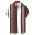 Hawaiian Shirt Harajuku Stripe Print Loose Fashion Casual Short Sleeve Men's Button Aloha Beach Summer Shirts For Men Clothing
