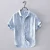 New Summer Minimalist Oxford Spun Solid Color Short Shirt Men's Linen Thin Casual Short Sleeved Shirt Top