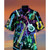 Funny Guitar Beer Pattern Hawaiian Shirts For Men Musical Instrument 3D Printed Blouse Summer Loose Aloha Shirts Short Sleeves