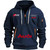 Sporty Audi clothing suitable for men, outdoor sports-style cycling suits, street-printed hooded sweatshirts with brims, featuri