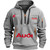 Sporty Audi clothing suitable for men, outdoor sports-style cycling suits, street-printed hooded sweatshirts with brims, featuri