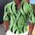 Men's shirt graphic geometric standing collar outdoor street long sleeved printed clothing fashion street clothing casual