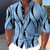 Men's shirt graphic geometric standing collar outdoor street long sleeved printed clothing fashion street clothing casual