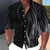 Men's shirt graphic geometric standing collar outdoor street long sleeved printed clothing fashion street clothing casual