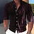 Men's shirt graphic geometric standing collar outdoor street long sleeved printed clothing fashion street clothing casual