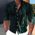 Men's shirt graphic geometric standing collar outdoor street long sleeved printed clothing fashion street clothing casual