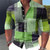 Men's shirt graphic geometric standing collar outdoor street long sleeved printed clothing fashion street clothing casual