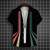 Simple Shirts For Men 3d Stripe Printed Men'S Clothing Loose Oversized And Blooms Casual Short Sleeved Daily Street Tops