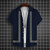 Simple Shirts For Men 3d Stripe Printed Men'S Clothing Loose Oversized And Blooms Casual Short Sleeved Daily Street Tops