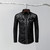 Men Lapel Shirt Embroidered Slim Fit Western Cowboy Shirt Lapel Collar Single-breasted Long Sleeve Stylish Men's Casual for A