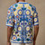 Summer New Men's Color Matching Short-Sleeved Knitted Shirt American Retro Fashion Trend Loose Casual Breathable Men's Tops