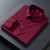 S-4XL Anti-Wrinkle Men Shirts Long Sleeve Dress Shirts For Men Slim Fit Camisa Social Business Blouse White Blue Office Shirt