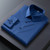 S-4XL Anti-Wrinkle Men Shirts Long Sleeve Dress Shirts For Men Slim Fit Camisa Social Business Blouse White Blue Office Shirt