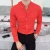 Mens Long Sleeve Shirt Autumn High Quality Stand Collar Casual Slim Solid Color Shirt Oversized Size 5XL Fashion Men Clothing