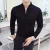 Mens Long Sleeve Shirt Autumn High Quality Stand Collar Casual Slim Solid Color Shirt Oversized Size 5XL Fashion Men Clothing