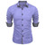 New 11 -color men's shirt Classic long -sleeved shirt double -breasted solid color loose Hawaiian shirt business office 6xl