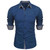 New 11 -color men's shirt Classic long -sleeved shirt double -breasted solid color loose Hawaiian shirt business office 6xl