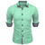 New 11 -color men's shirt Classic long -sleeved shirt double -breasted solid color loose Hawaiian shirt business office 6xl