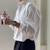 Striped Shirt Men's Niche and Handsome Casual Shirt Japanese Spring and Autumn Long-sleeved Fashionable Versatile Jacket