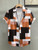 Irregular Personalized Interesting Print Design men's short-sleeved Shirt Casual Fashion Button Shirt Top