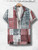 Irregular Personalized Interesting Print Design men's short-sleeved Shirt Casual Fashion Button Shirt Top