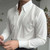 Fashion Elegance Solid Color Shirts Men Dress Commuter White Shirt Casual Business Shirt Stylish Men's Camisa Social Masculina