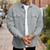 Mens Casual Waffle Texture Button Up Shirt Long Sleeve Lapel Collar Pocketed Shacket Fashion Oversized Blouse for Men